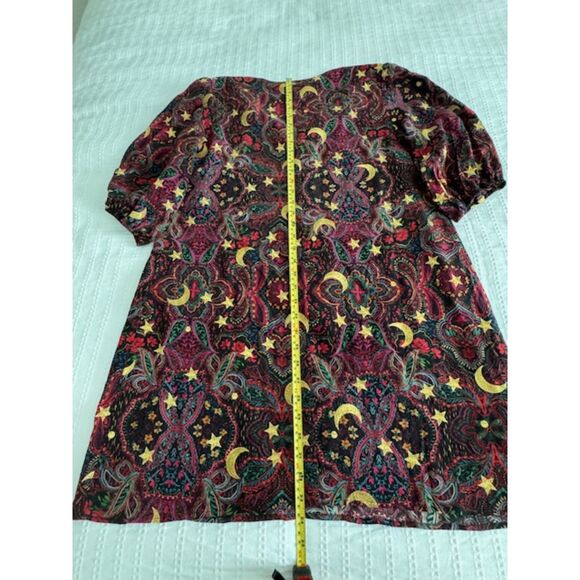 Johnny Was Star Gazer Silk Mini Tunic Dress, size M - Picture 6 of 7